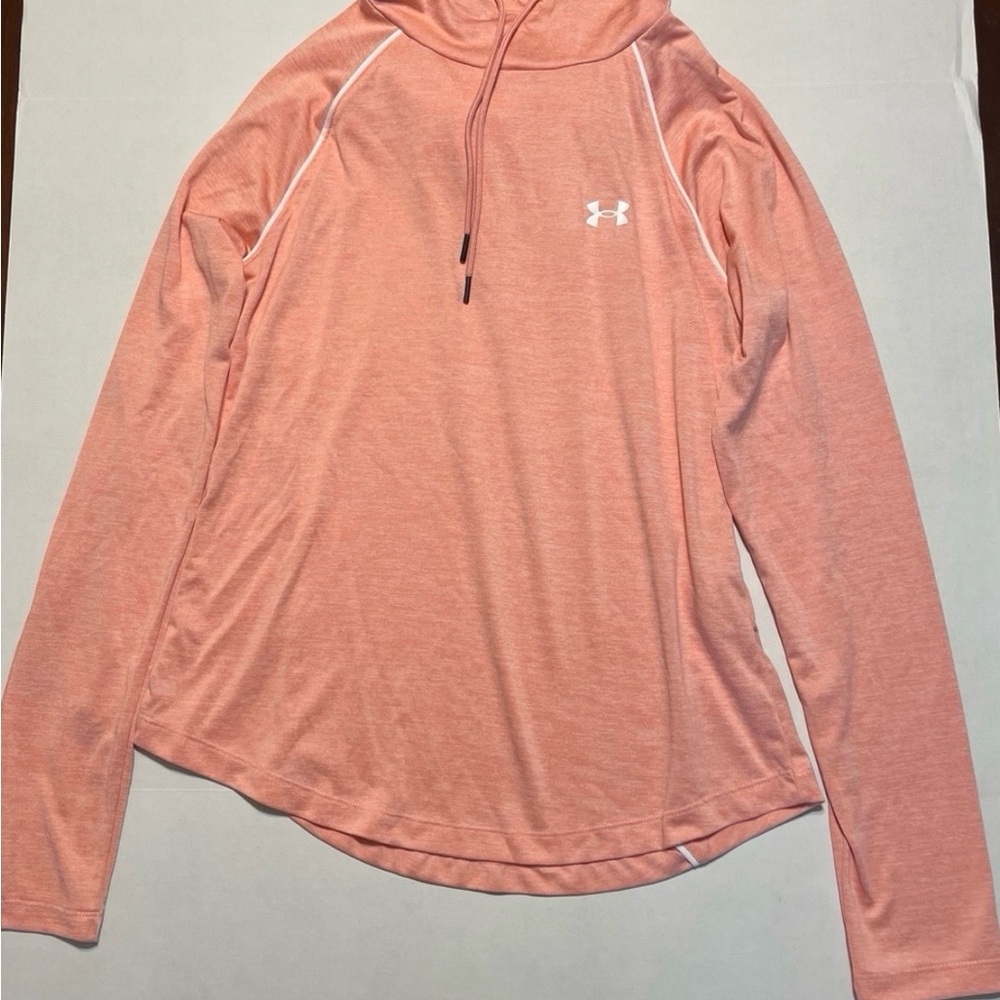 Under Armour Women Loose Fitting Lightweight Light Orange Hoodie Size Medium